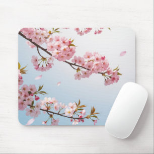 Tapis de souris floral à branche de Sakura japonai