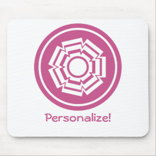 Tapis De Souris Floral Groove Mousepad, Magenta