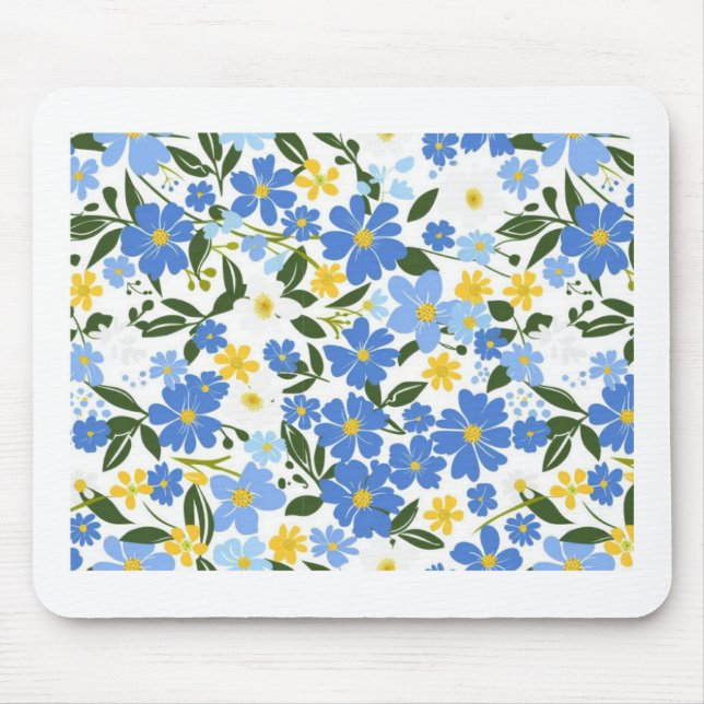 Tapis De Souris Floral Mousepad (Devant)