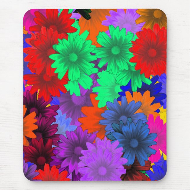 Tapis De Souris Floral multicolore (Devant)