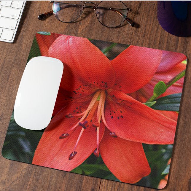 Tapis De Souris Floral Orange Lily (In Situ)
