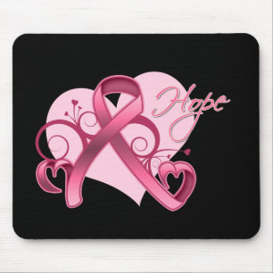 Tapis De Souris Floral Ribbon Hope - Cancer du sein