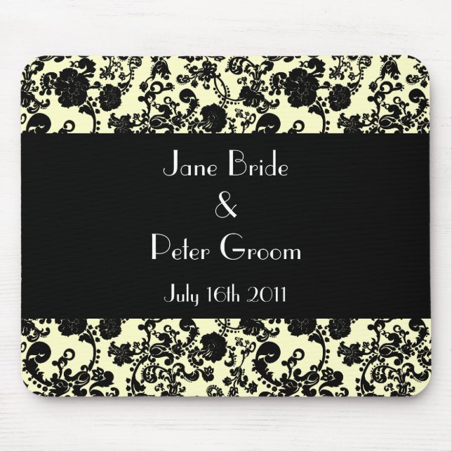 Tapis De Souris Floral Rococo Mariage, souvenir mousepad (Devant)