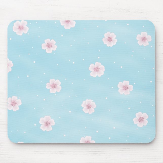 Tapis De Souris Floral Sakura japonais de fleurs de cerisiers (Devant)