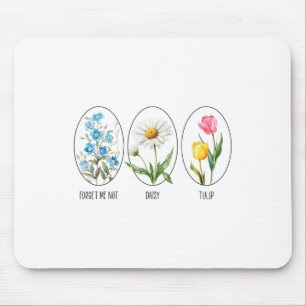 Tapis De Souris Floral subtil 8647 Trump Fleurs Oubliez-Moi Pas Da