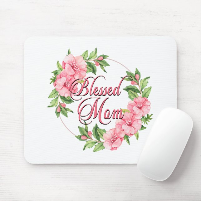 Tapis De Souris Floral Wreath Béni Maman (Avec souris)