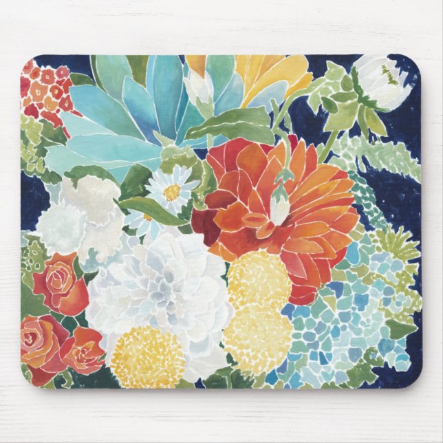 Tapis De Souris Florals de minuit III (Devant)