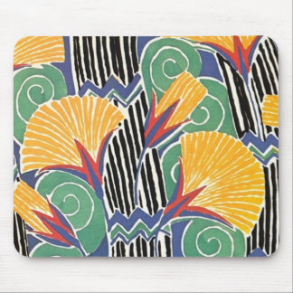 Tapis De Souris Flore Art déco sauvage Mousepad