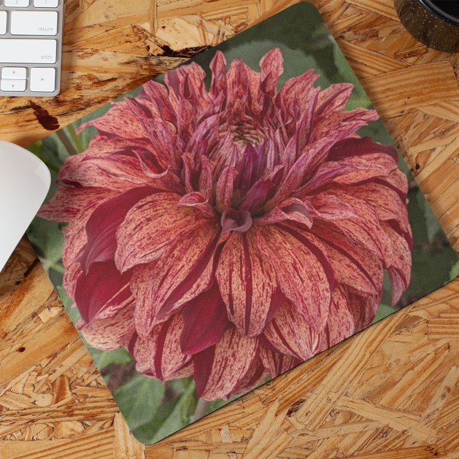 Tapis De Souris Flore de Dahlia Variée Rouge (In Situ)