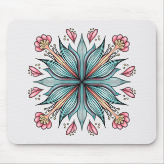 Tapis De Souris Flore printanière : géométrique
