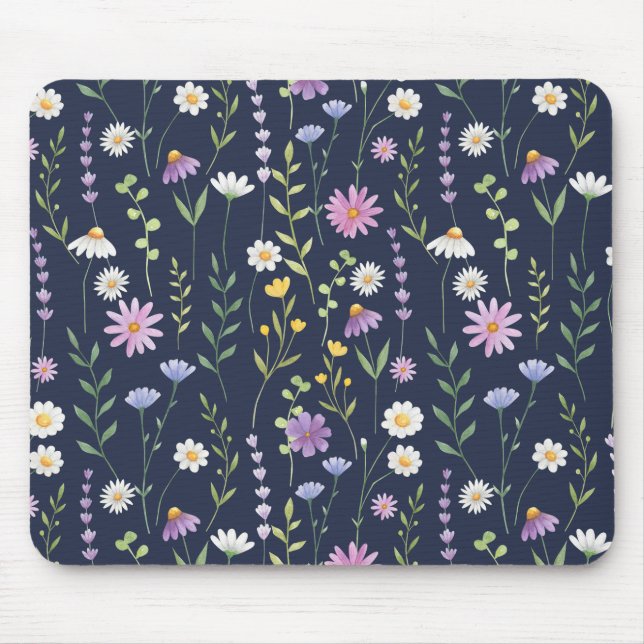Tapis De Souris Flore Surface Motif-Fashion Fleurs de printemps (Devant)