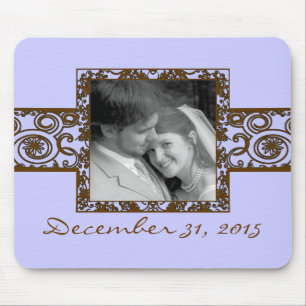 Tapis De Souris Flore verte et noire