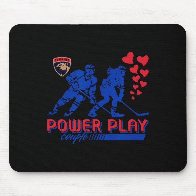 Tapis De Souris Florida Panthers Saint-Valentin Power Play Couple  (Devant)