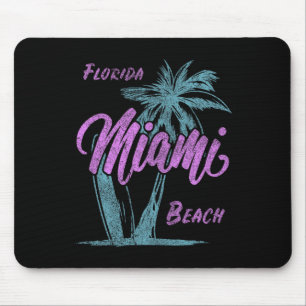 Tapis De Souris Floride Miami Plage Palmiers Vacances d'été Famill