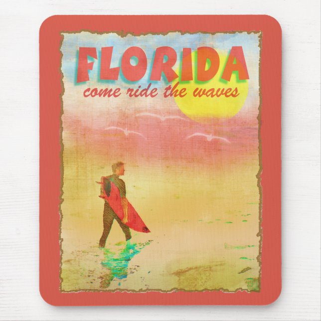 Tapis De Souris Floride Surfer (Devant)