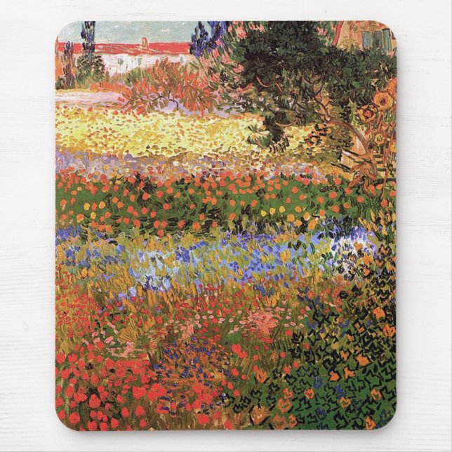 Tapis De Souris Flower Garden, Vincent van Gogh. (Devant)