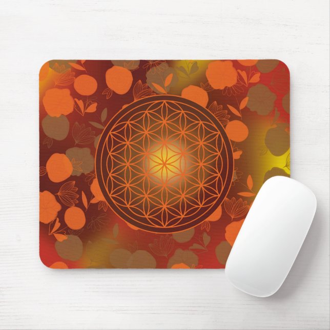Tapis De Souris flower of life, chakra,zen,sacred geometric, (Avec souris)