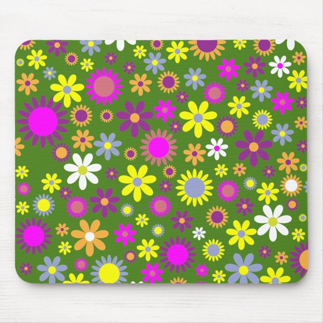 Tapis de souris Flower Power (Devant)