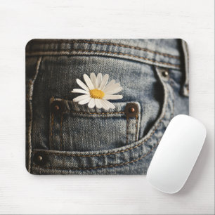 Tapis De Souris Flowers (homonymie)   Daisy in Jeans Pocket