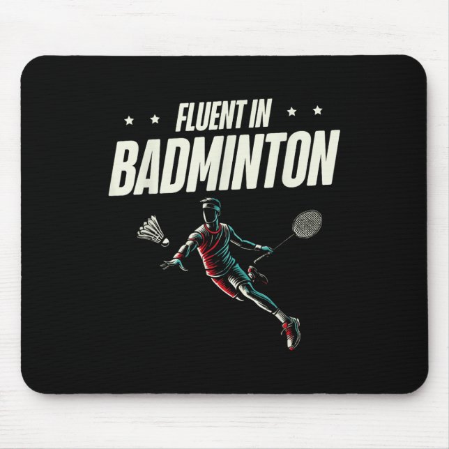 Tapis De Souris Fluent In Badminton Player Shutt (Devant)