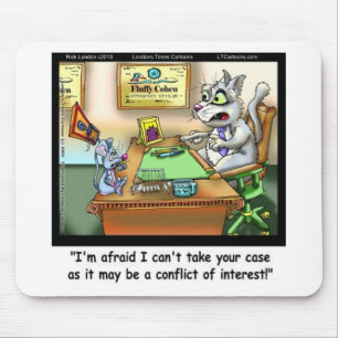 Tapis De Souris Fluffy Cohen Avocate @Griffe Chat Drôle & Avocat