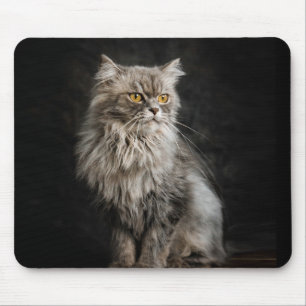 Tapis De Souris Fluffy Gris