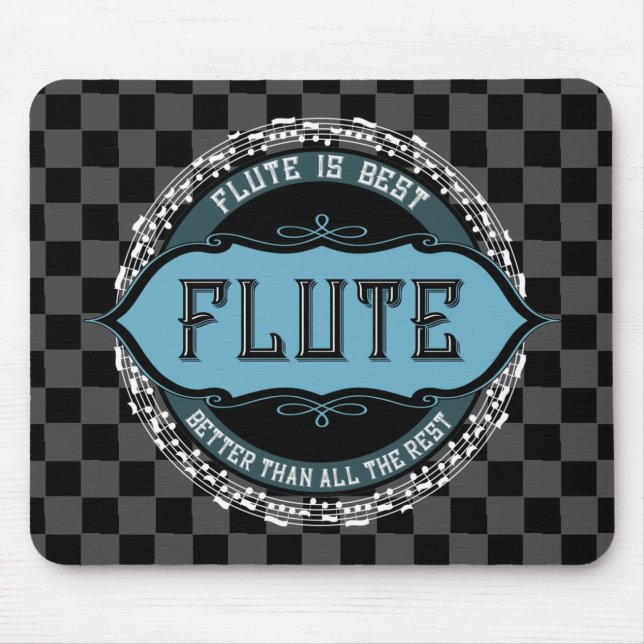 Tapis De Souris Flute Best Music Note Circle (Devant)