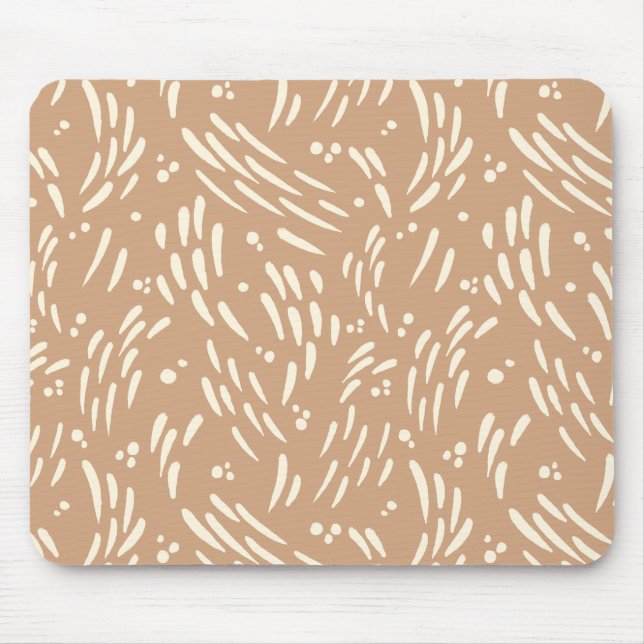Tapis De Souris Flux dans Tan et Crème (Devant)