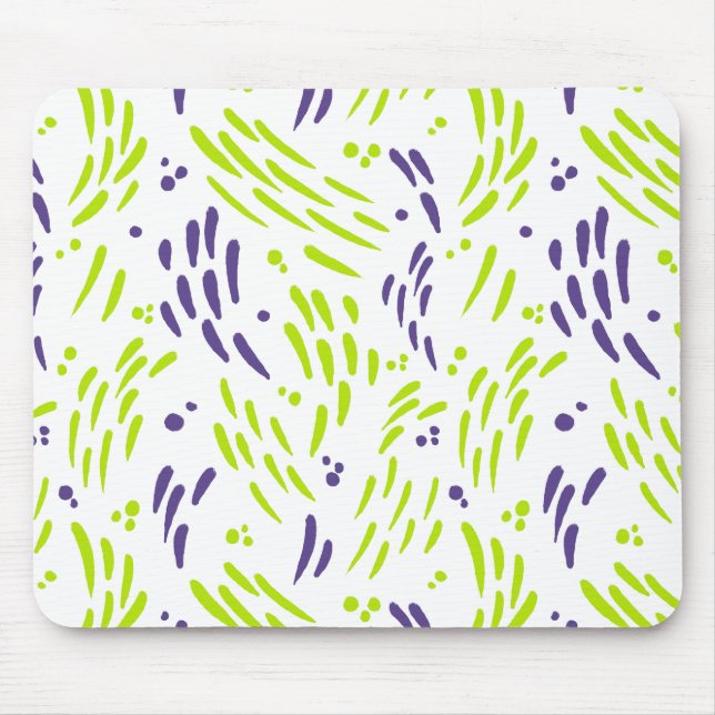 Tapis De Souris Flux de chaux vert et pourpre (Devant)