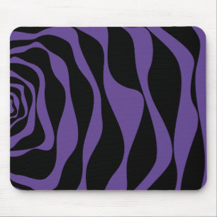 Tapis De Souris Flux et reflux 4 en noir et violet