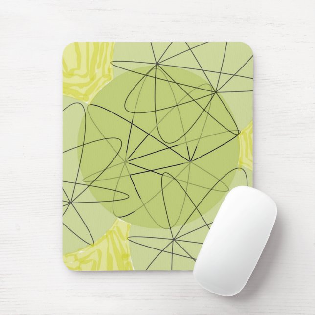Tapis De Souris  Fluxos em Verde   (Avec souris)