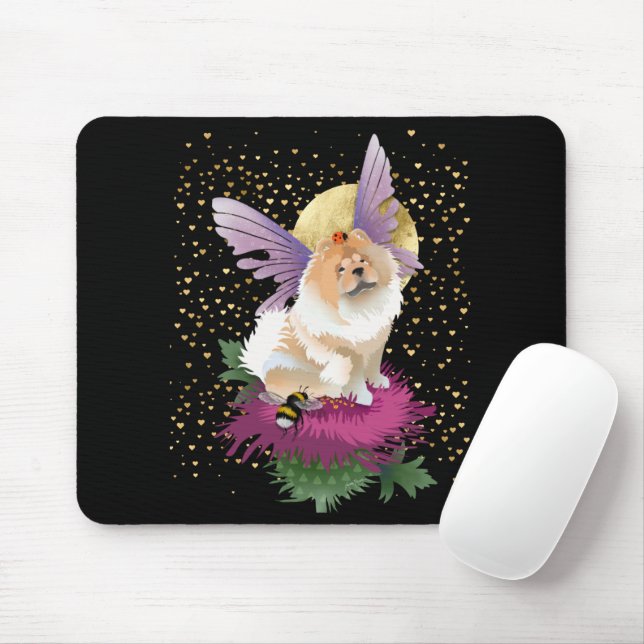 Tapis De Souris FLY ME TO THE MOON Chow mousepad (Avec souris)