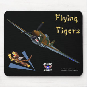Tapis De Souris Flying Tigers P-40B Warhawk Mousepad