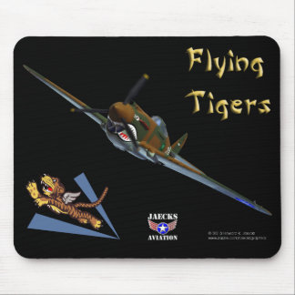 Tapis De Souris Flying Tigers P-40B Warhawk Mousepad