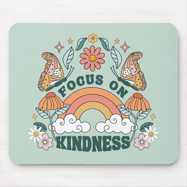 Tapis De Souris Focus sur la gentillesse graphique Super (Devant)