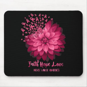 Tapis De Souris Foi de marguerite Espérance Amour Cancer du sein F