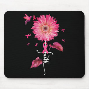 Tapis De Souris Foi de marguerite rose - Sensibilisation au cancer