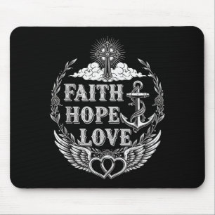 Tapis De Souris Foi Espérance Amour Chrétien Inspirational 1 Corin