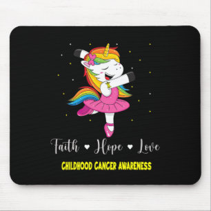 Tapis De Souris Foi Espoir Amour Pissenlit Sensibilisation au canc