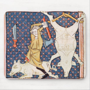 Tapis De Souris Fol.59v décembre : Porcs de massacre