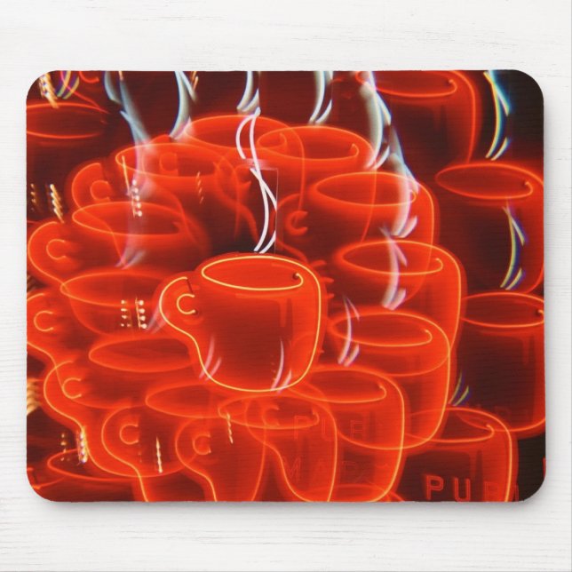 Tapis De Souris folie de tasse de café (Devant)