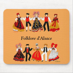 Tapis De Souris Folklore de l'Alsace, France