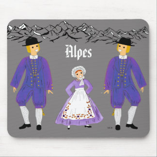 Tapis De Souris Folklore des Alpes, France
