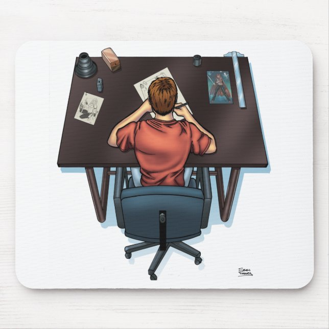 Tapis De Souris Fonctionnement d'artiste (Devant)