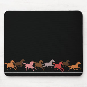 Tapis De Souris Fonctionnement de chevaux sauvages