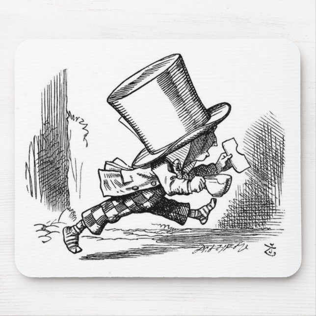Tapis De Souris Fonctionnement fou de chapelier (Devant)