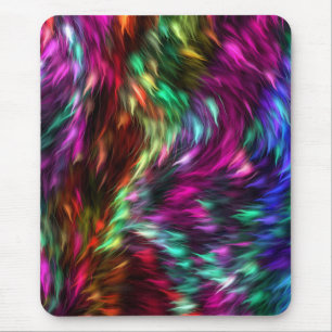 Tapis De Souris Fond de fourrure coloré abstrait-24605
