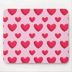 Tapis De Souris Fond de la Saint-Valentin avec amour de cœur