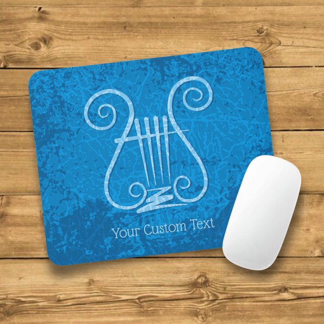 Tapis De Souris Fond de lyre bleue (Créateur téléchargé)