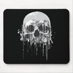 Tapis De Souris Fondre Skeleton Driving Scary Skull Halloween Co